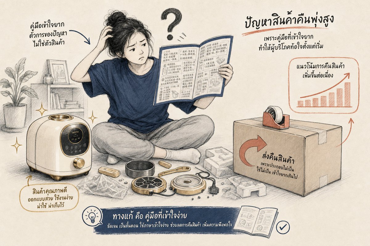 ลูกค้าชาวจีนสับสนกับคู่มือสินค้าที่แปลไม่ดีจนต้องคืนของ อุทาหรณ์ที่ทำให้แบรนด์ต้องรับแปลคู่มือกับเจ้าของภาษา