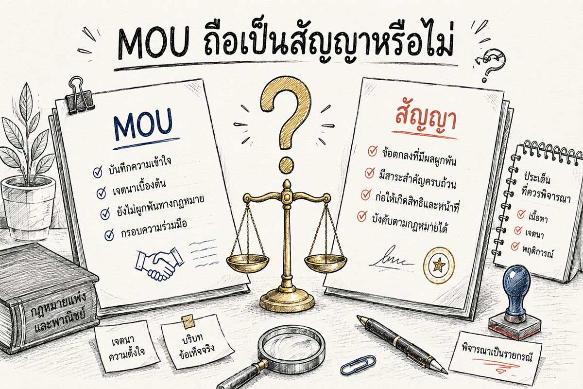 เปรียบเทียบ MOU กับสัญญา ประเด็นสำคัญที่ต้องระวังเมื่อแปลเอกสารกฎหมายไทย-อังกฤษ