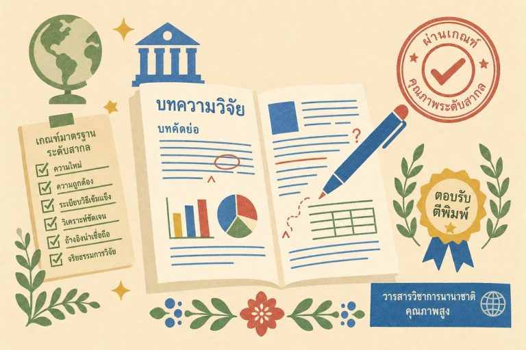 เทคนิคการแปลงานวิจัยและบทคัดย่อให้ผ่านเกณฑ์คุณภาพภาษาของวารสารนานาชาติ